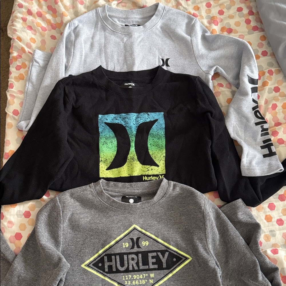 Hurley boys Logo Tees- set of 3